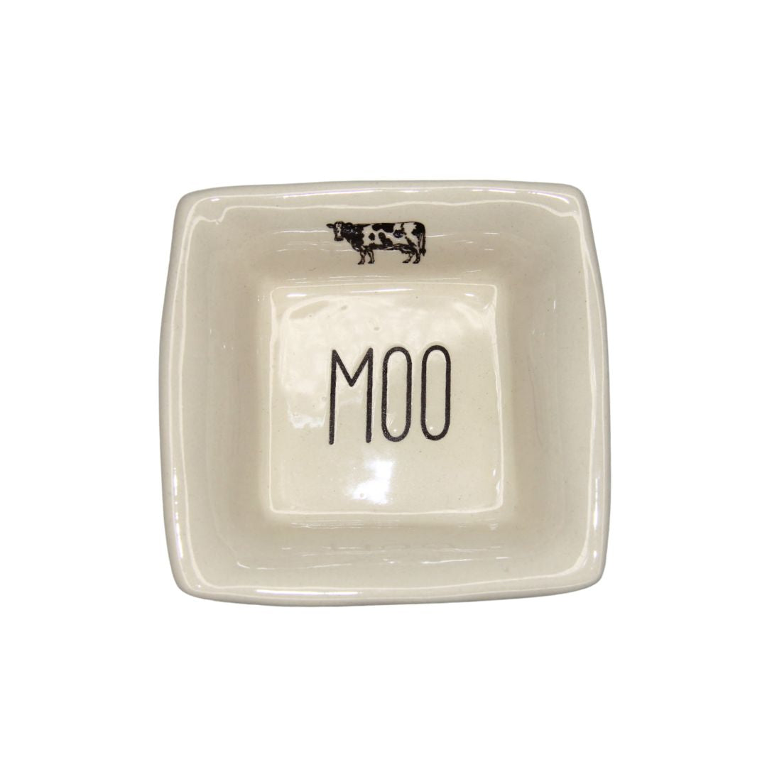 Square Ceramic Farmhouse Dish [desn:cluck]