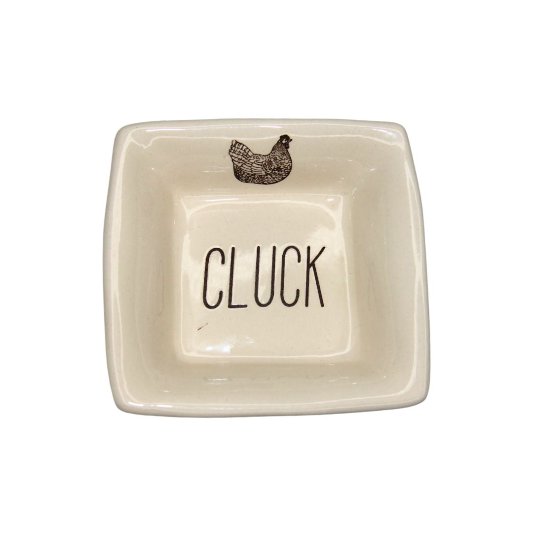 Square Ceramic Farmhouse Dish [desn:cluck]