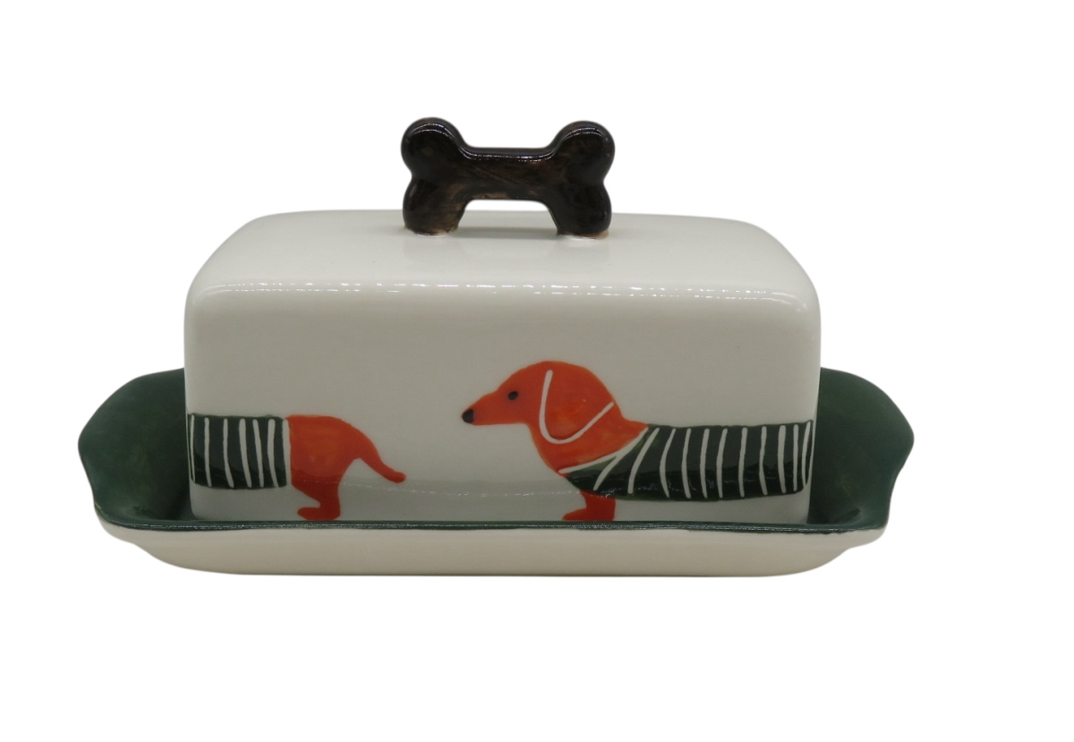 Ceramic Butter Dish - Dashhound