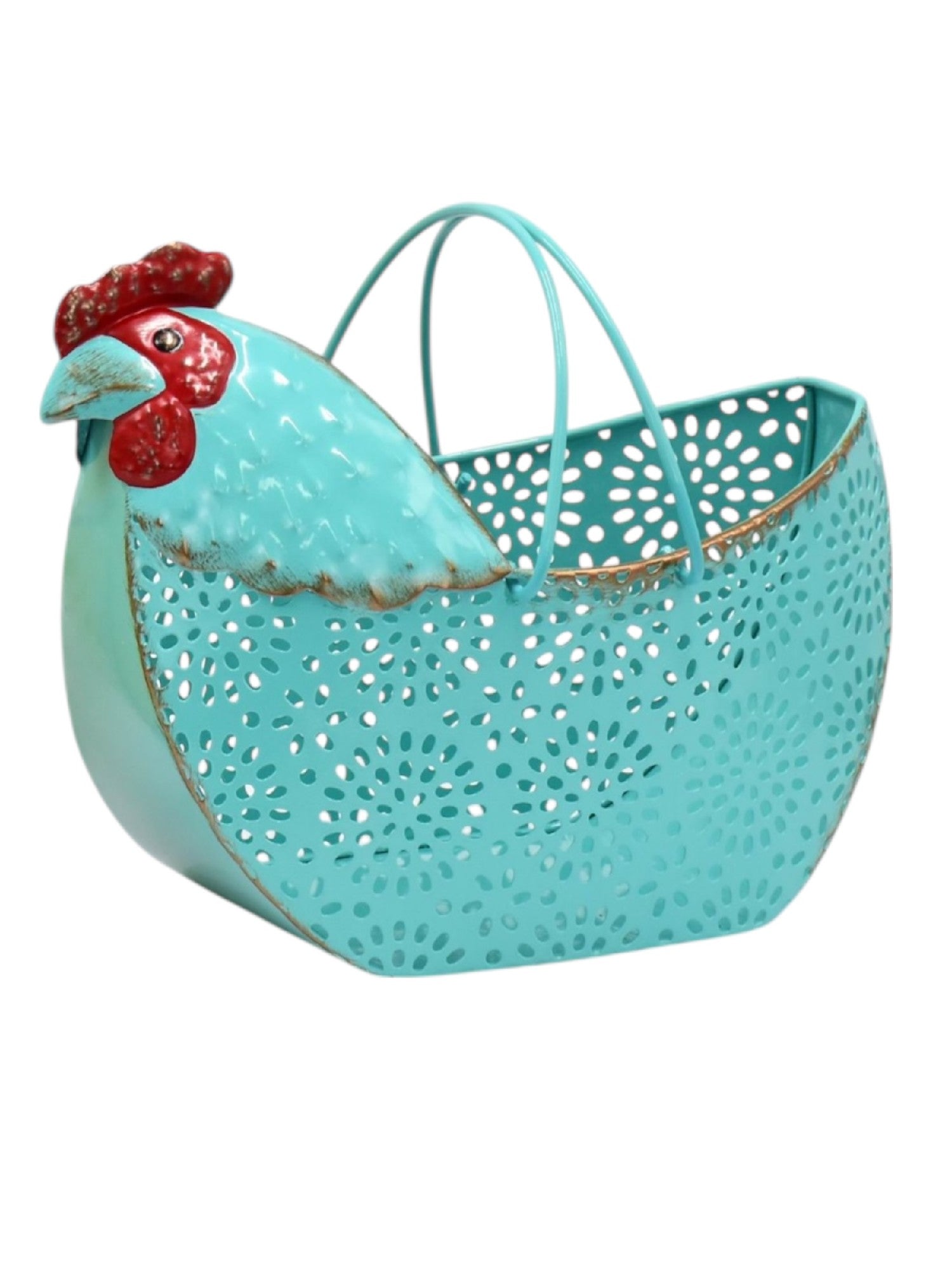 Metal Chicken Basket [col:yellow]