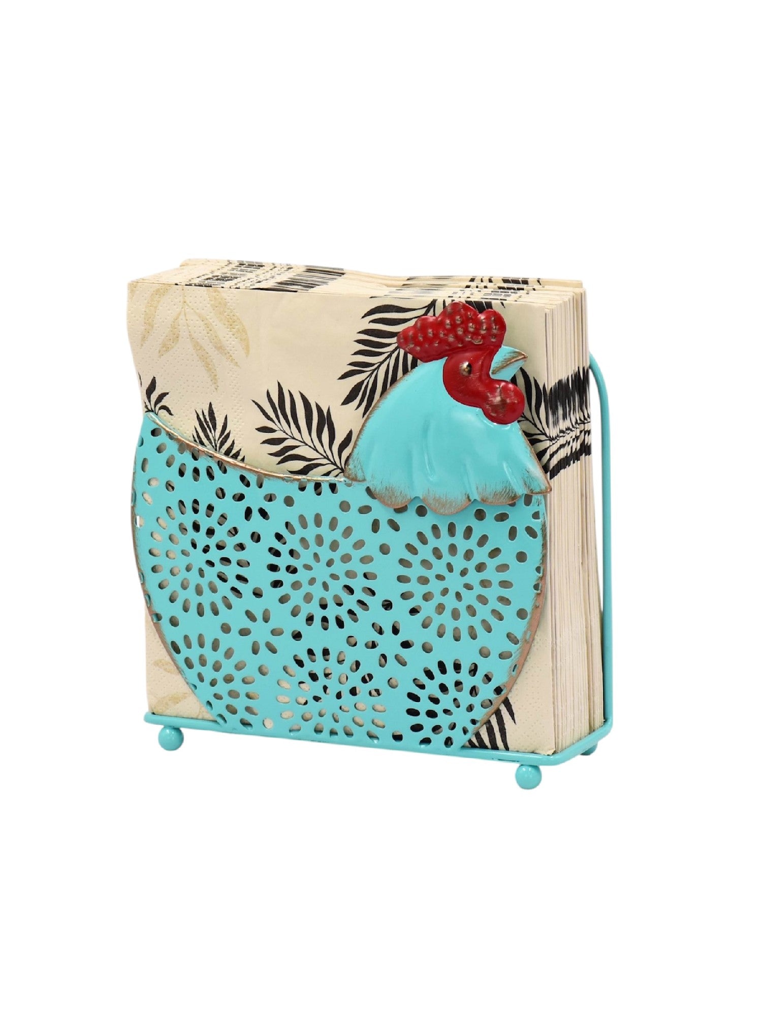 Metal Checken Napkin Holder [col:yellow]