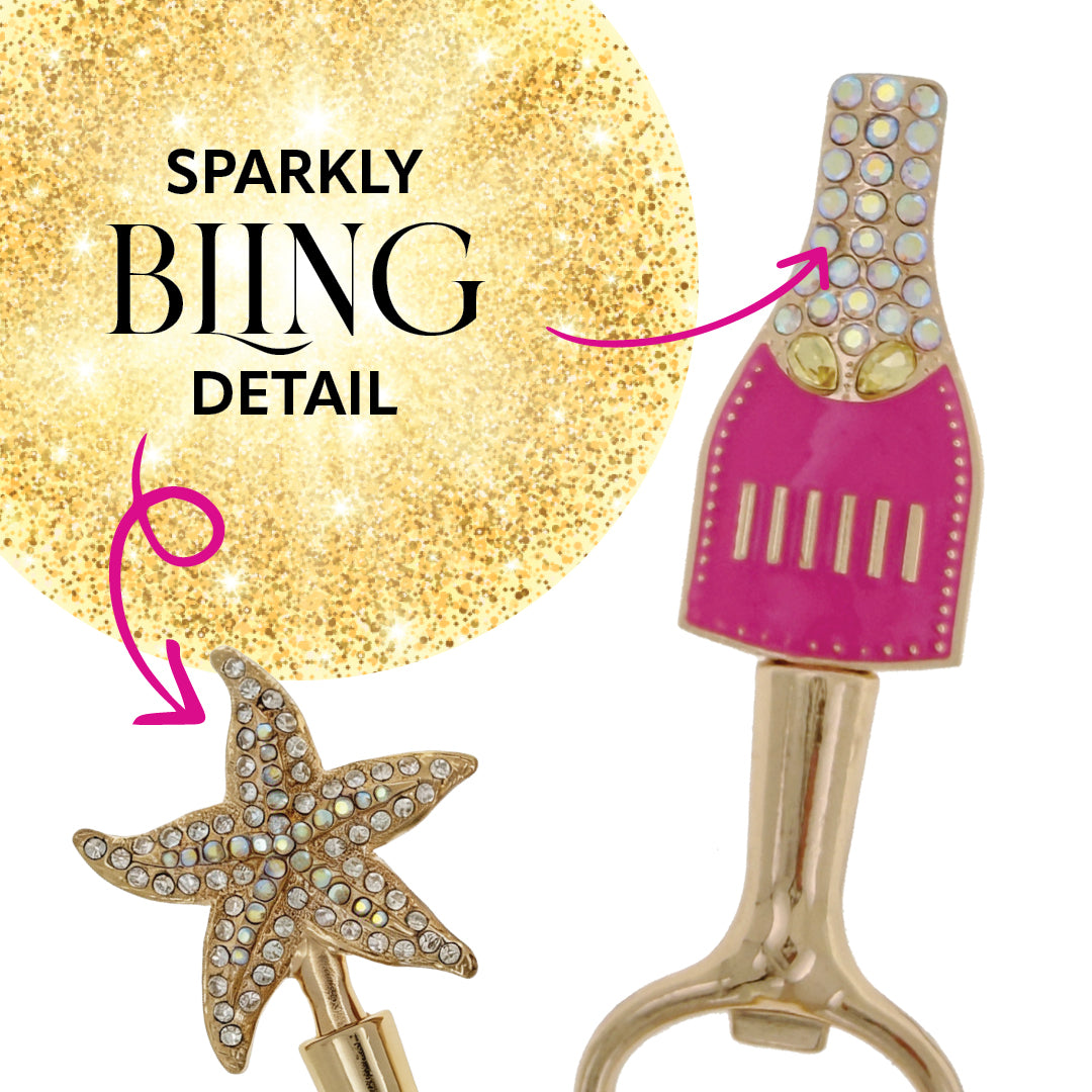 Bottle Opener - Barware With Bling [desn:pink Pop]