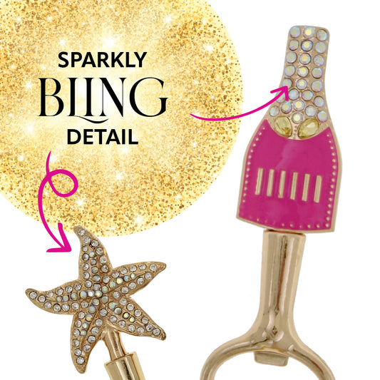 Bottle Opener - Barware With Bling [desn:pink Pop]
