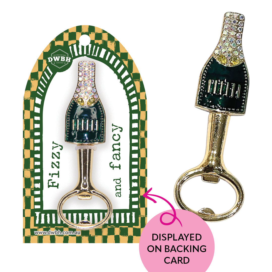 Bottle Opener - Barware With Bling [desn:pink Pop]