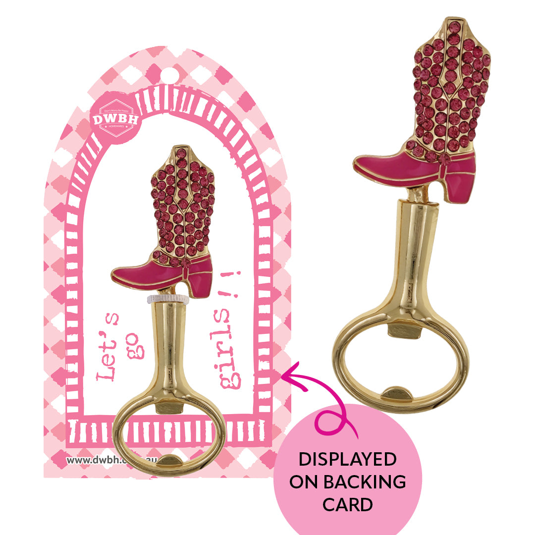Bottle Opener - Barware With Bling [desn:pink Pop]
