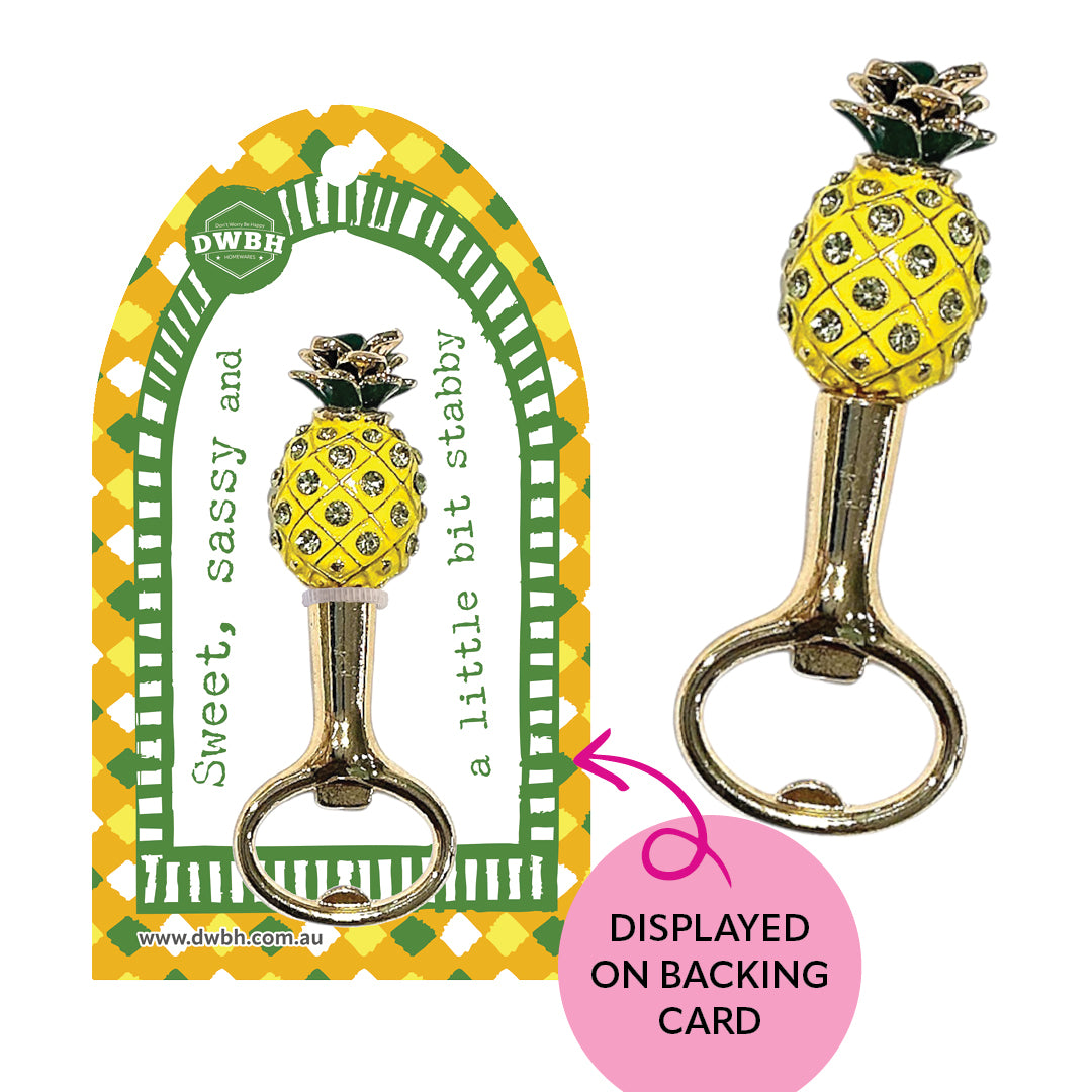 Bottle Opener - Barware With Bling [desn:pink Pop]