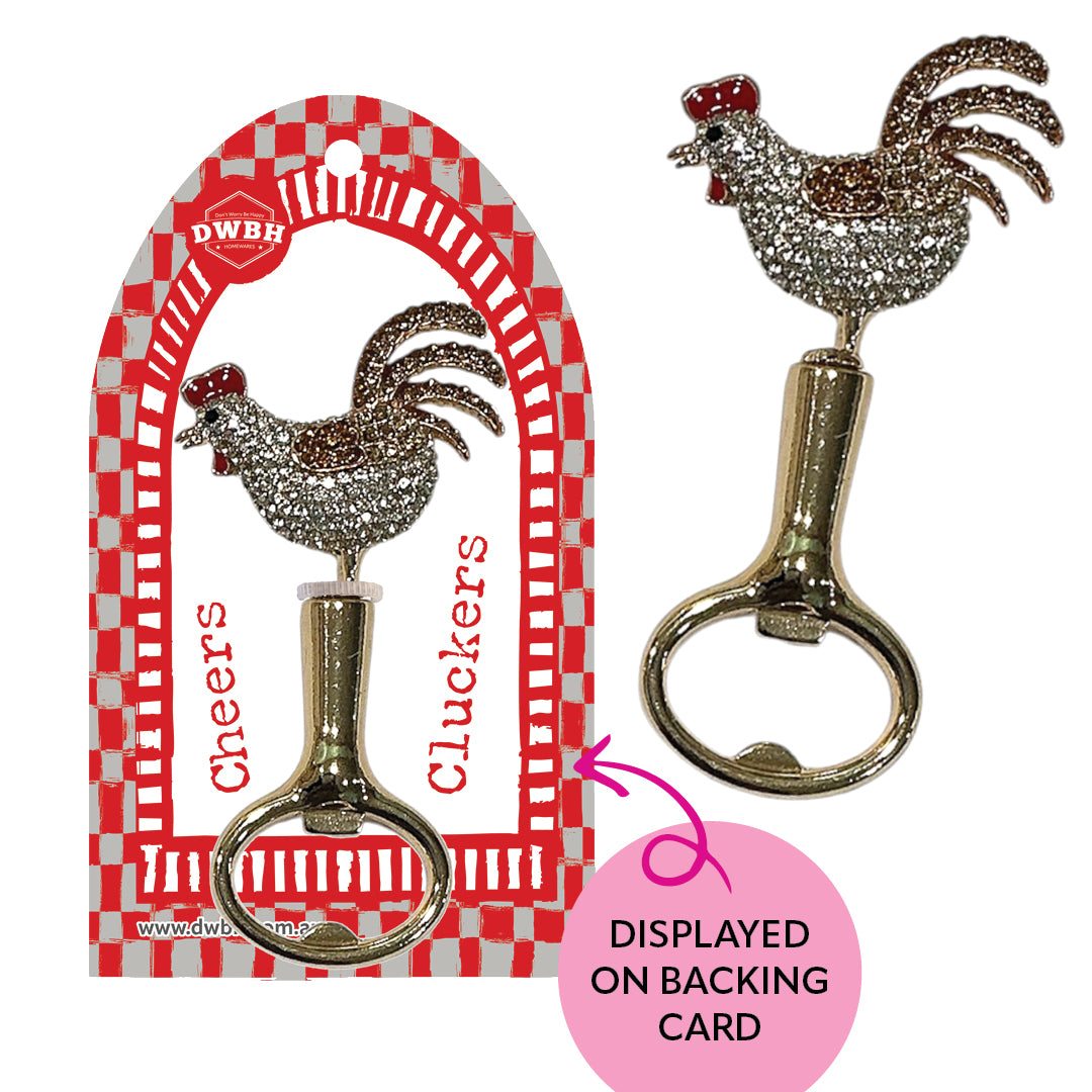 Bottle Opener - Barware With Bling [desn:pink Pop]