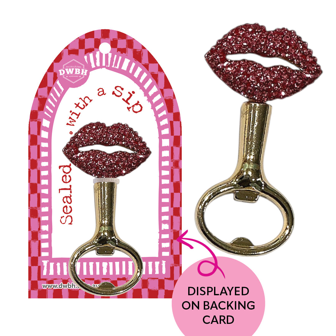 Bottle Opener - Barware With Bling [desn:pink Pop]