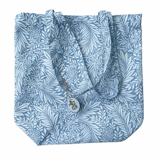 Tote Bag William Morris Blue Larkspur 12oz