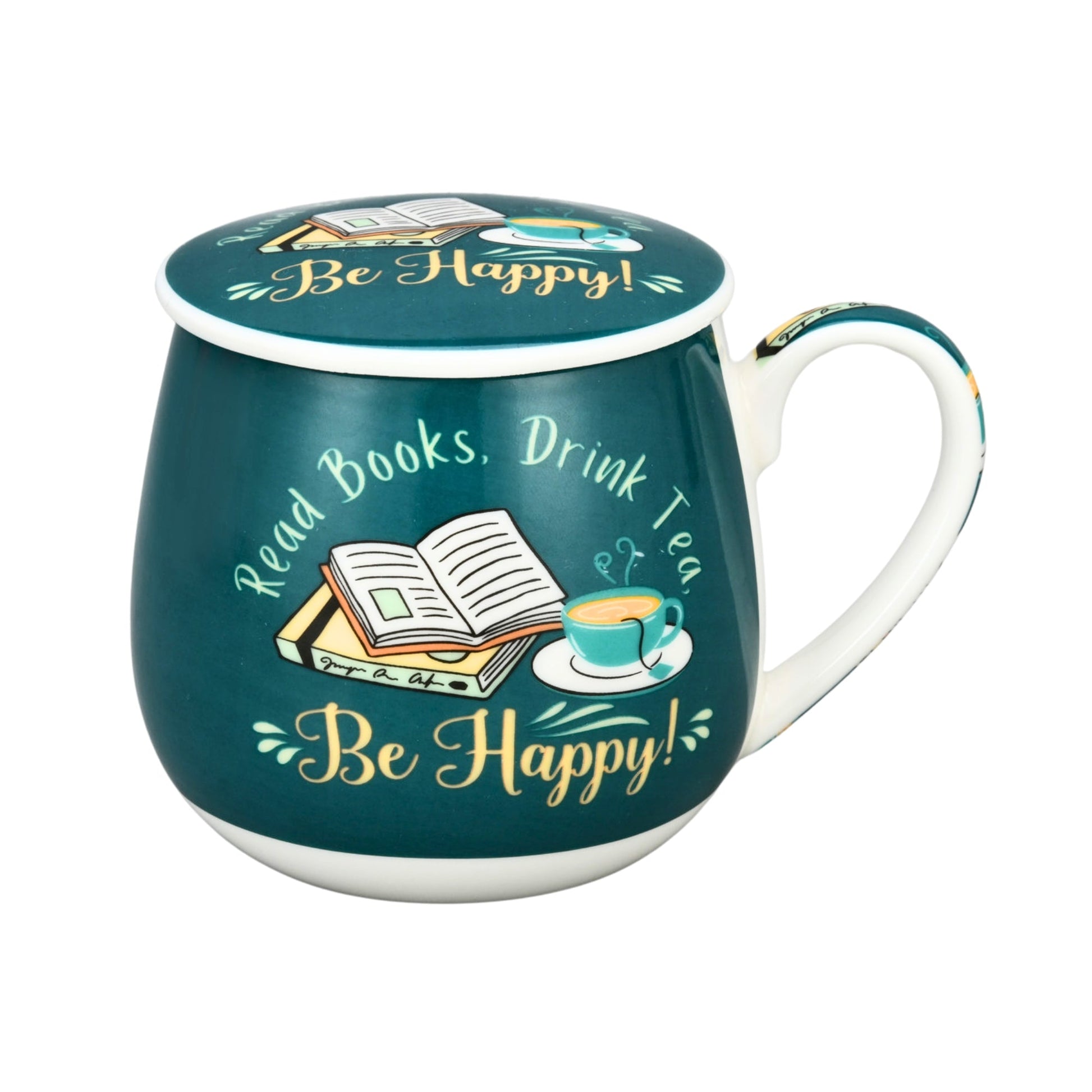 Tea Infuser Mug [mess:read Books, Drink Tea]