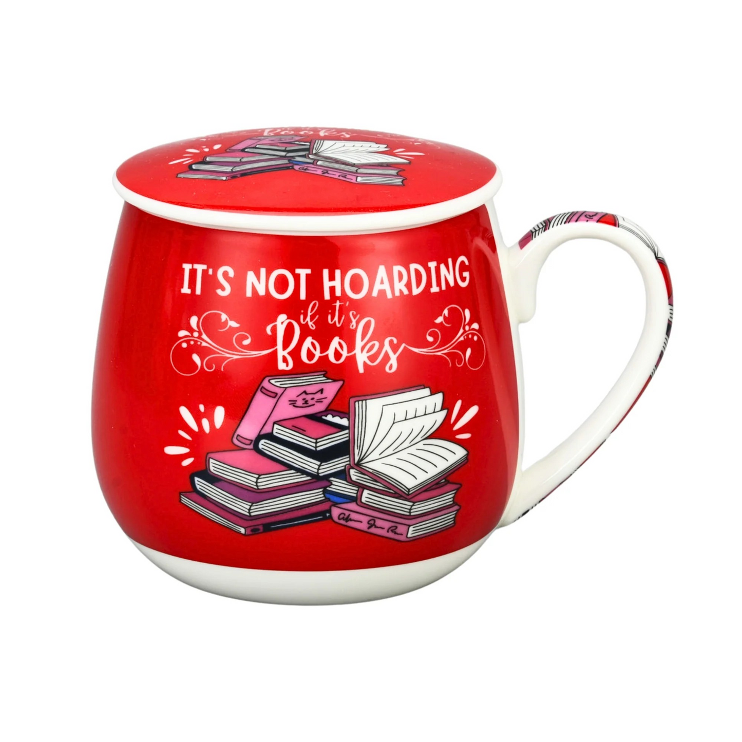 Tea Infuser Mug [mess:read Books, Drink Tea]