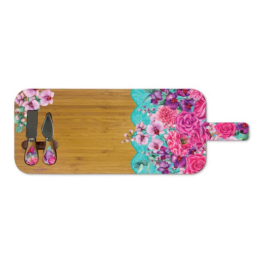 Lp Rose Boquet Lrg Platter