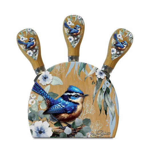 Cheeky Wren Cheese Knife Block