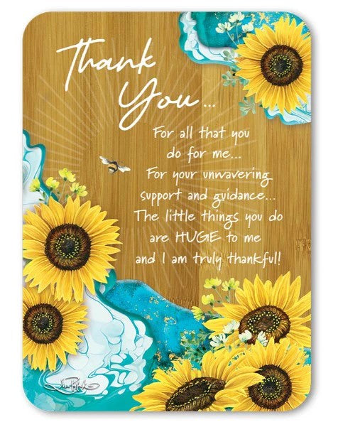Bamboo Plaque Bee Sunny Thank You  