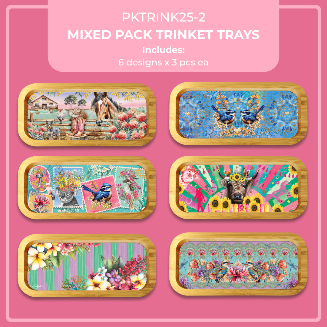 Bamboo Trinket Tray [desn:cheeky Wrens]