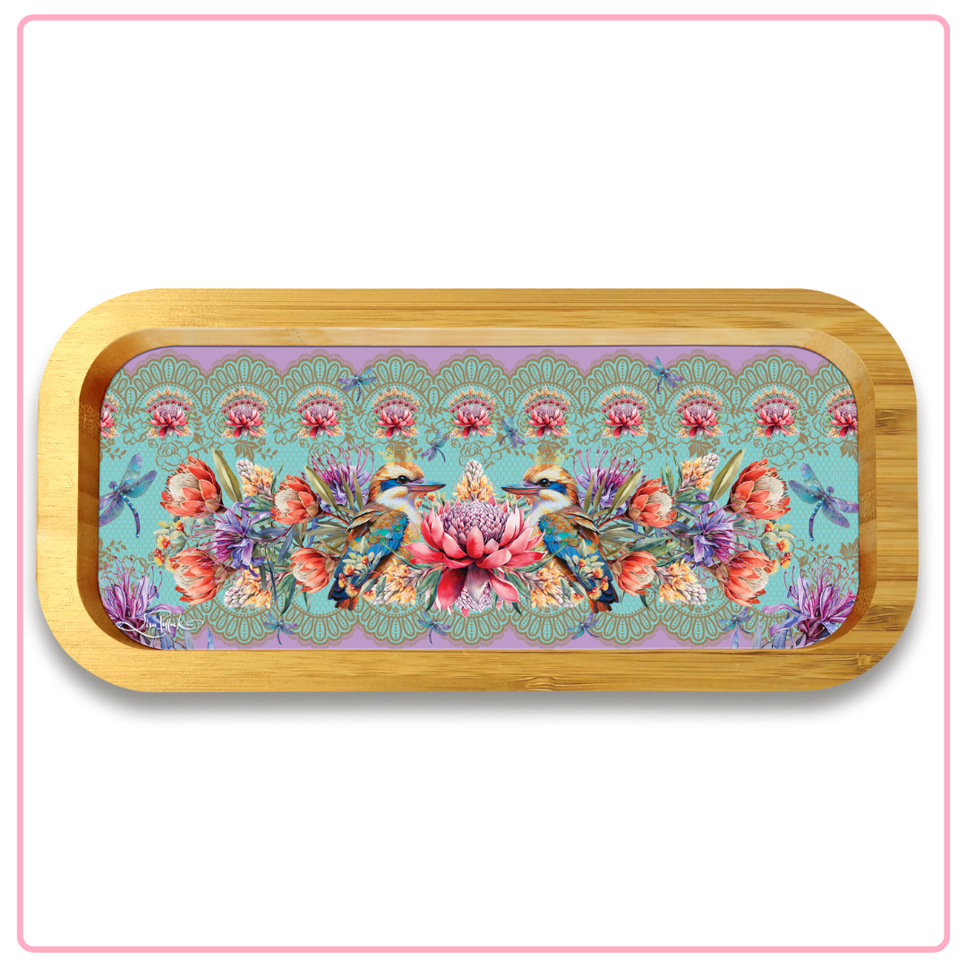 Bamboo Trinket Tray [desn:cheeky Wrens]