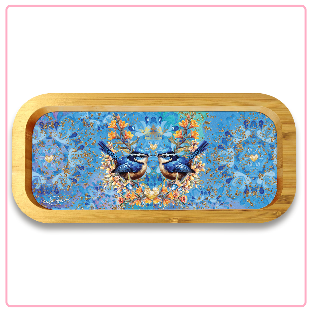 Bamboo Trinket Tray [desn:cheeky Wrens]