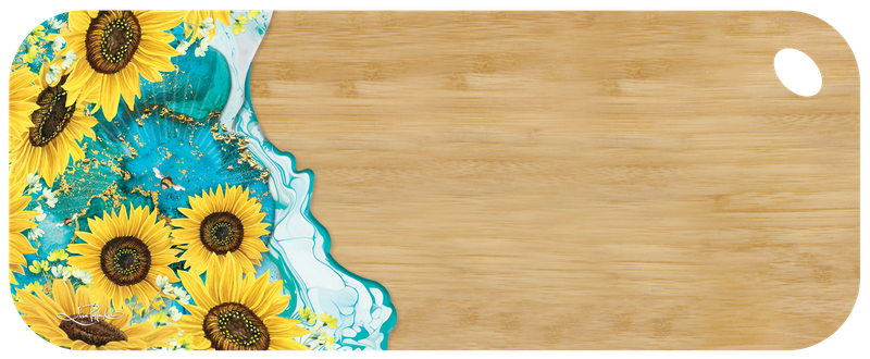 Resin Bamboo Medium Serving Platter - Bee Sunny