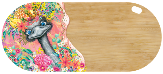 Bamboo Resin Grazing Board - Emu Sings