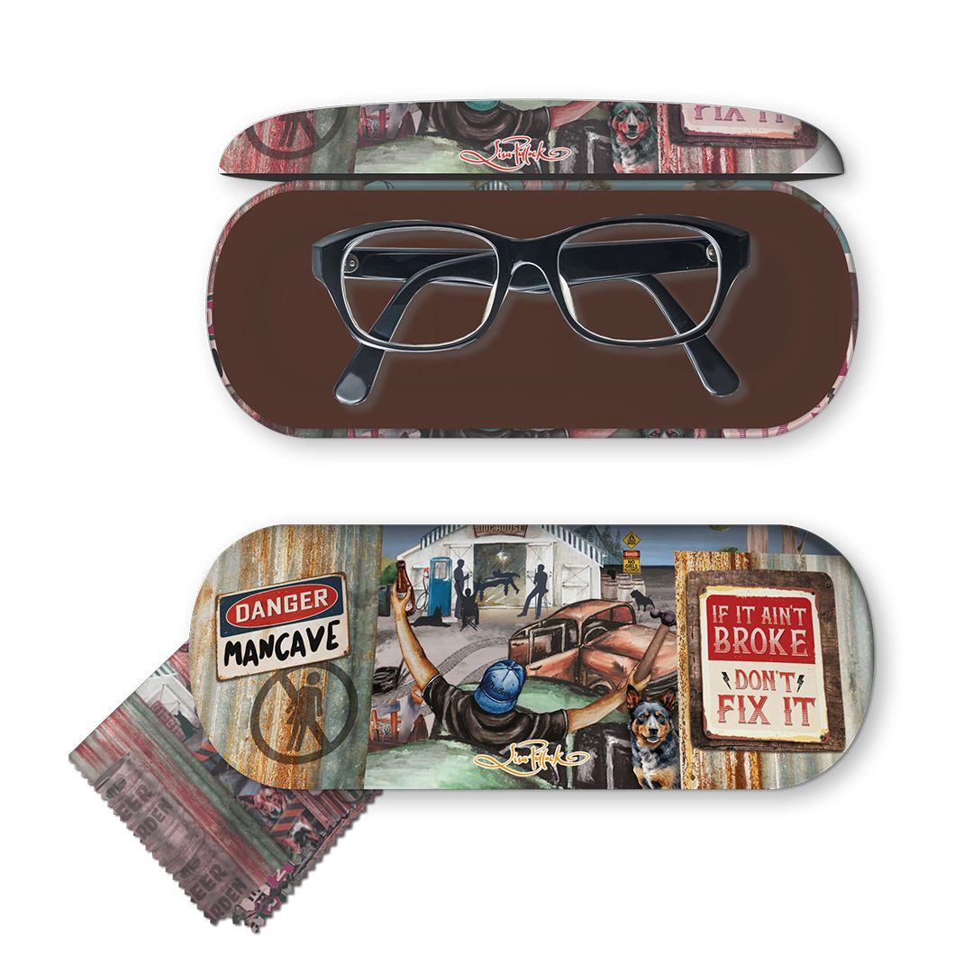 Men's Glasses Case - Man Cave