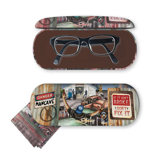 Men's Glasses Case - Man Cave