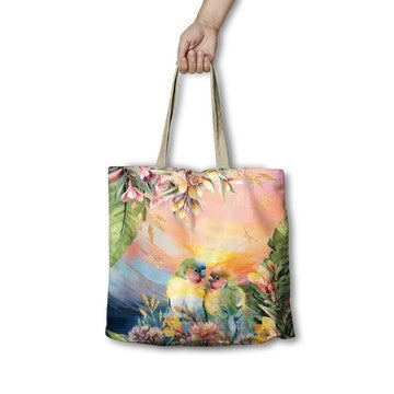 Shopping Bag - Lovebird Sunset