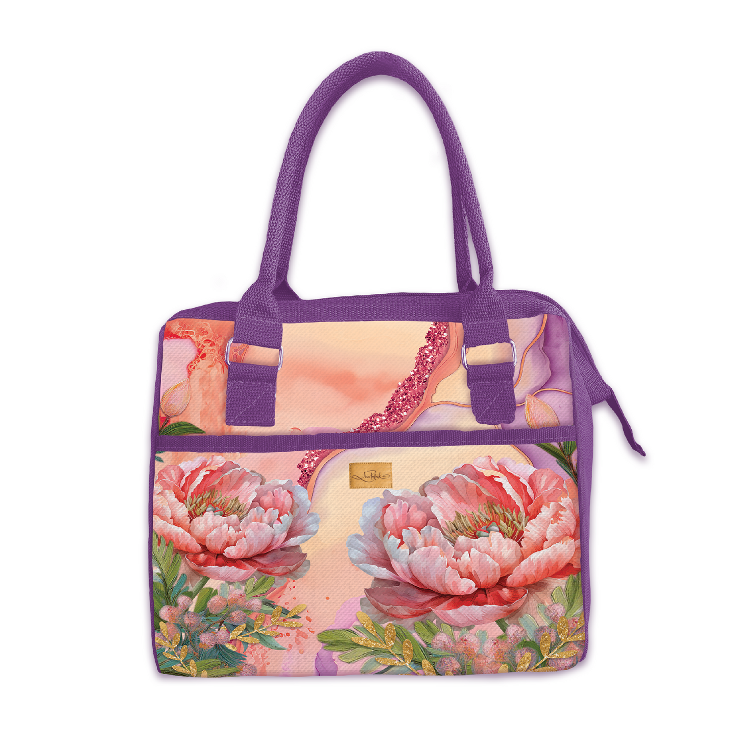 Luch Tote Cooler Bag - Coral Peony