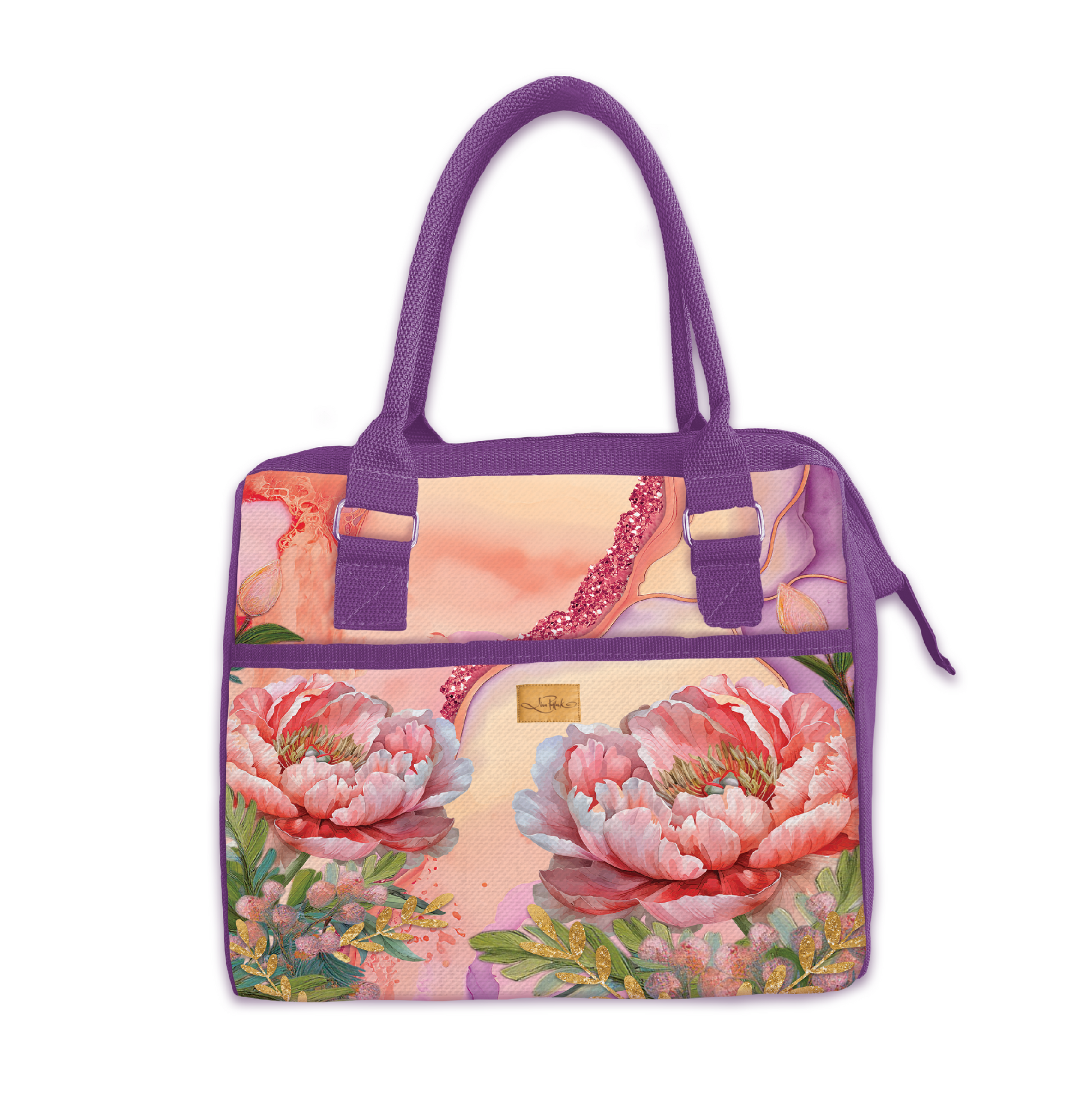 Luch Tote Cooler Bag - Coral Peony