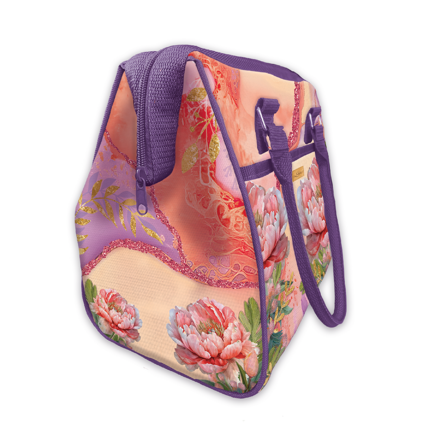 Luch Tote Cooler Bag - Coral Peony
