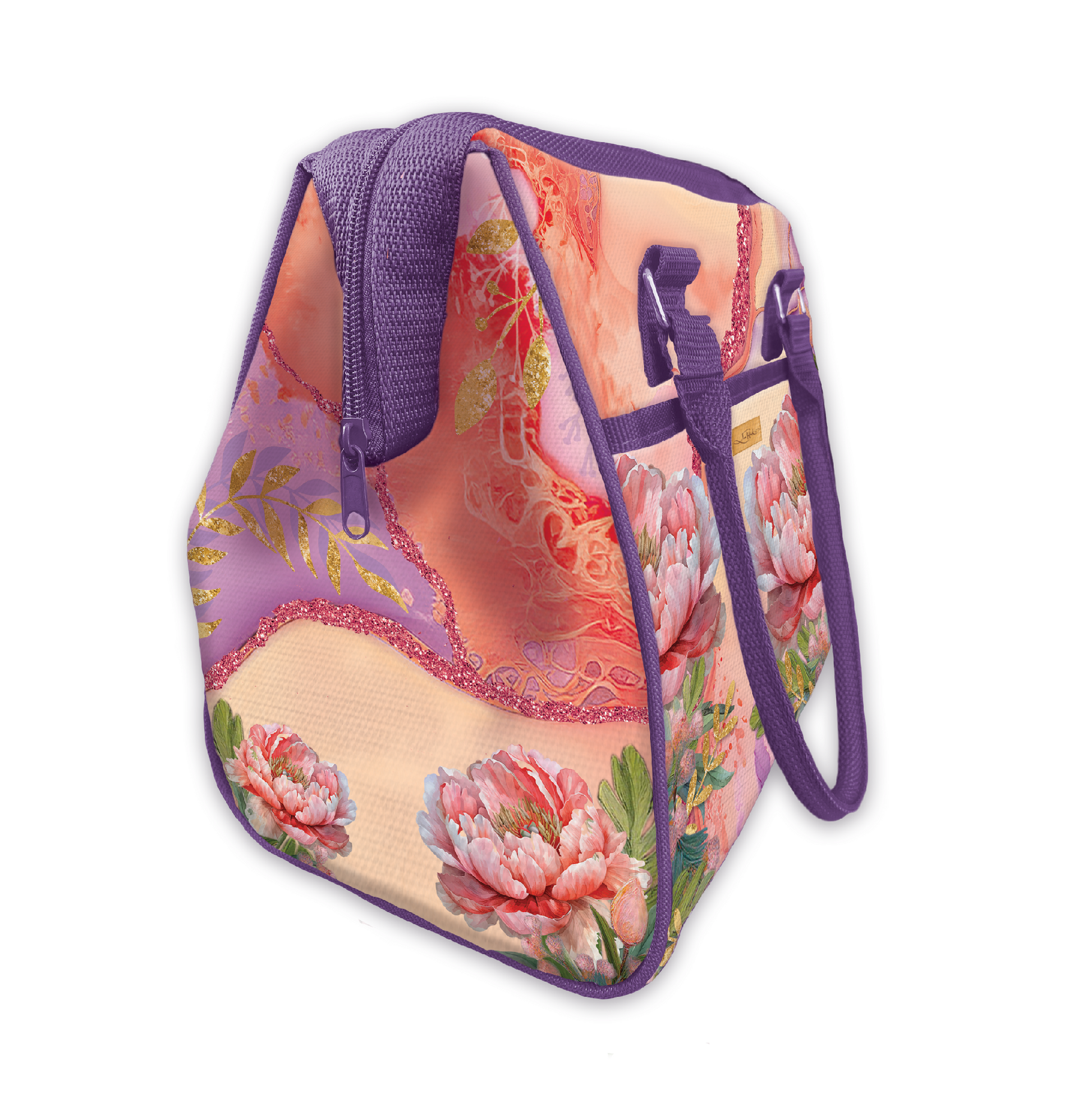 Luch Tote Cooler Bag - Coral Peony