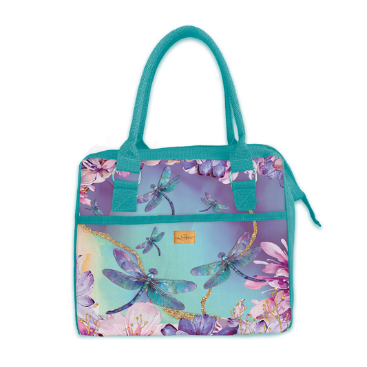 Lunch Tote Cooler Bag - Delightful Dragonflies