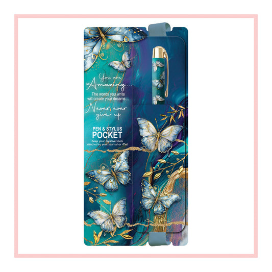 Pen Pocket - Tranquil Butterflies