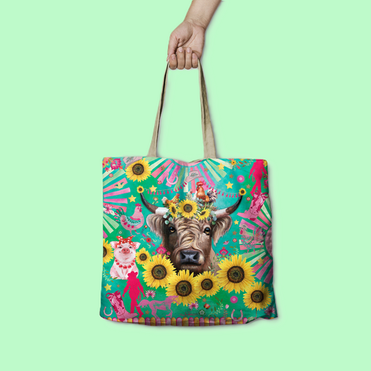 Shopping Bag - Carnival Cow