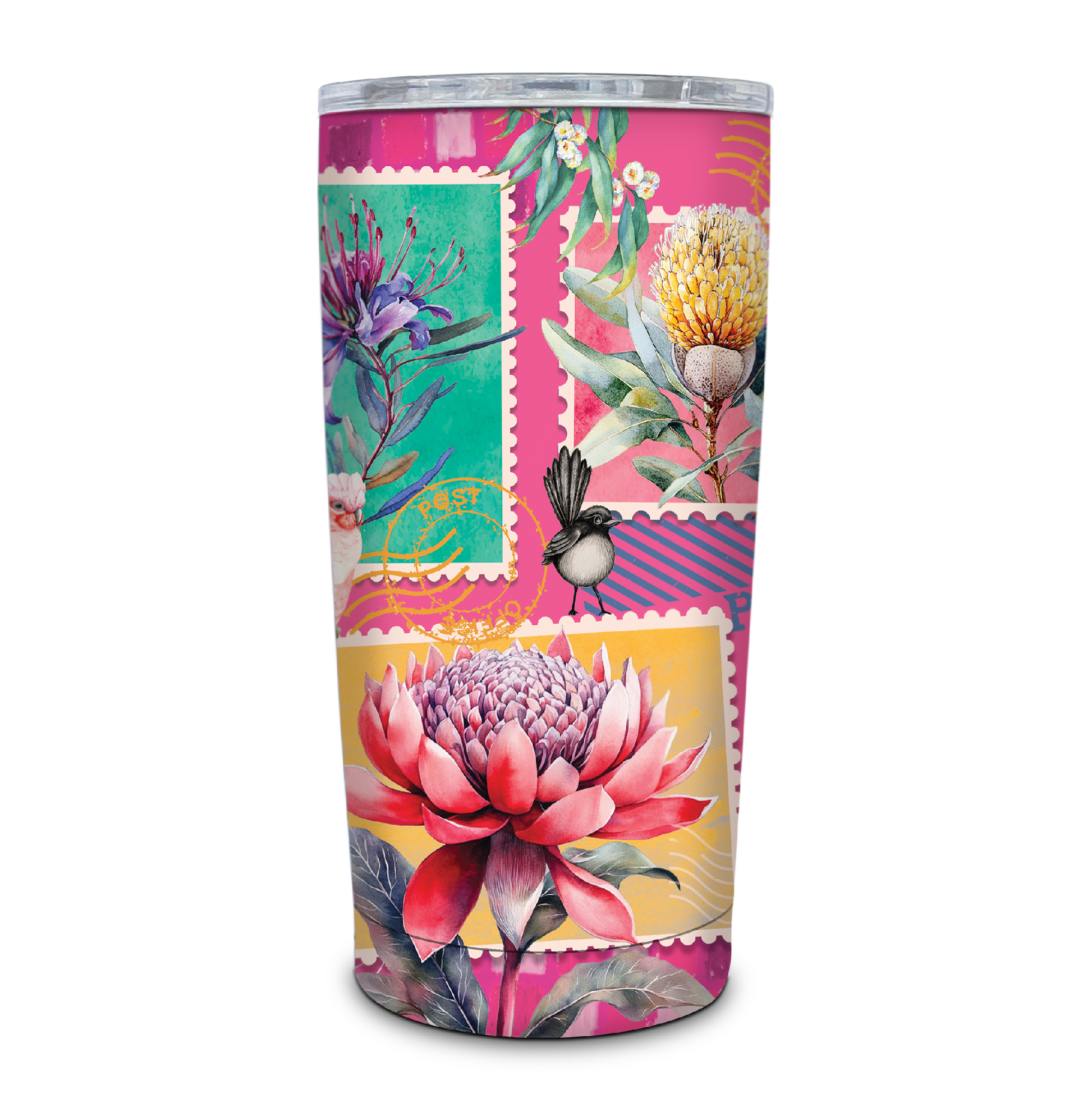 Travel Mug Double Walled Stainless Steel - Pretty Postage