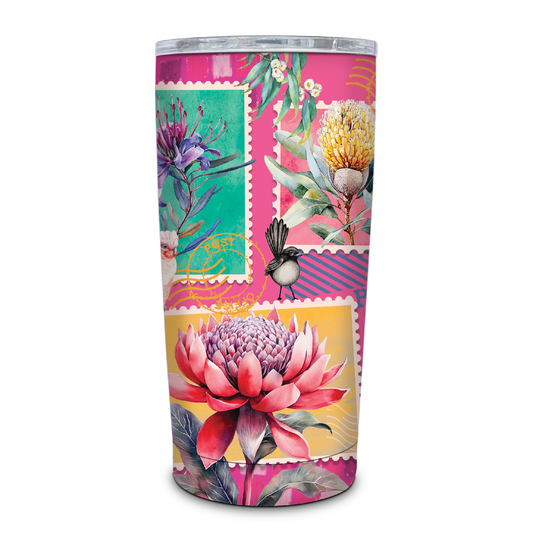 Travel Mug Double Walled Stainless Steel - Pretty Postage