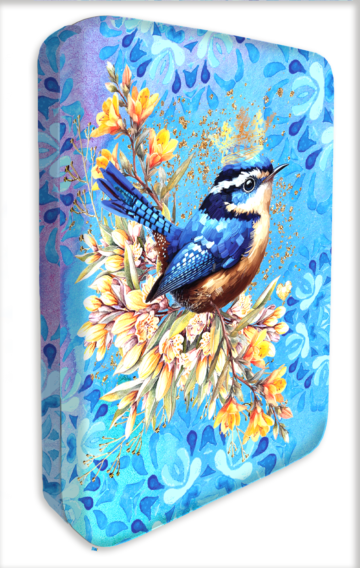 Small Jewellery Case W/ Gold Foil Cover [desn:vintage Kooka]