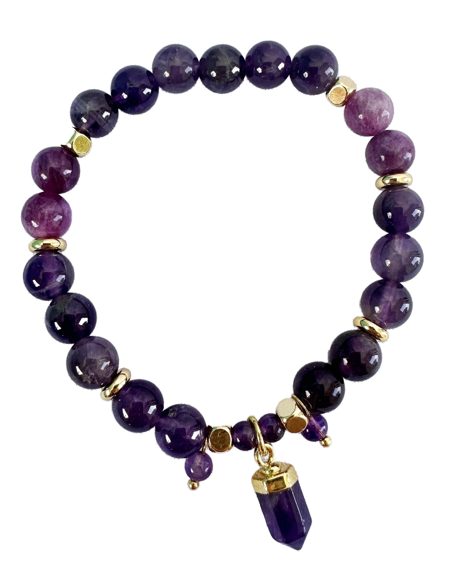 Crystal Point Bracelet [desn:amethyst]