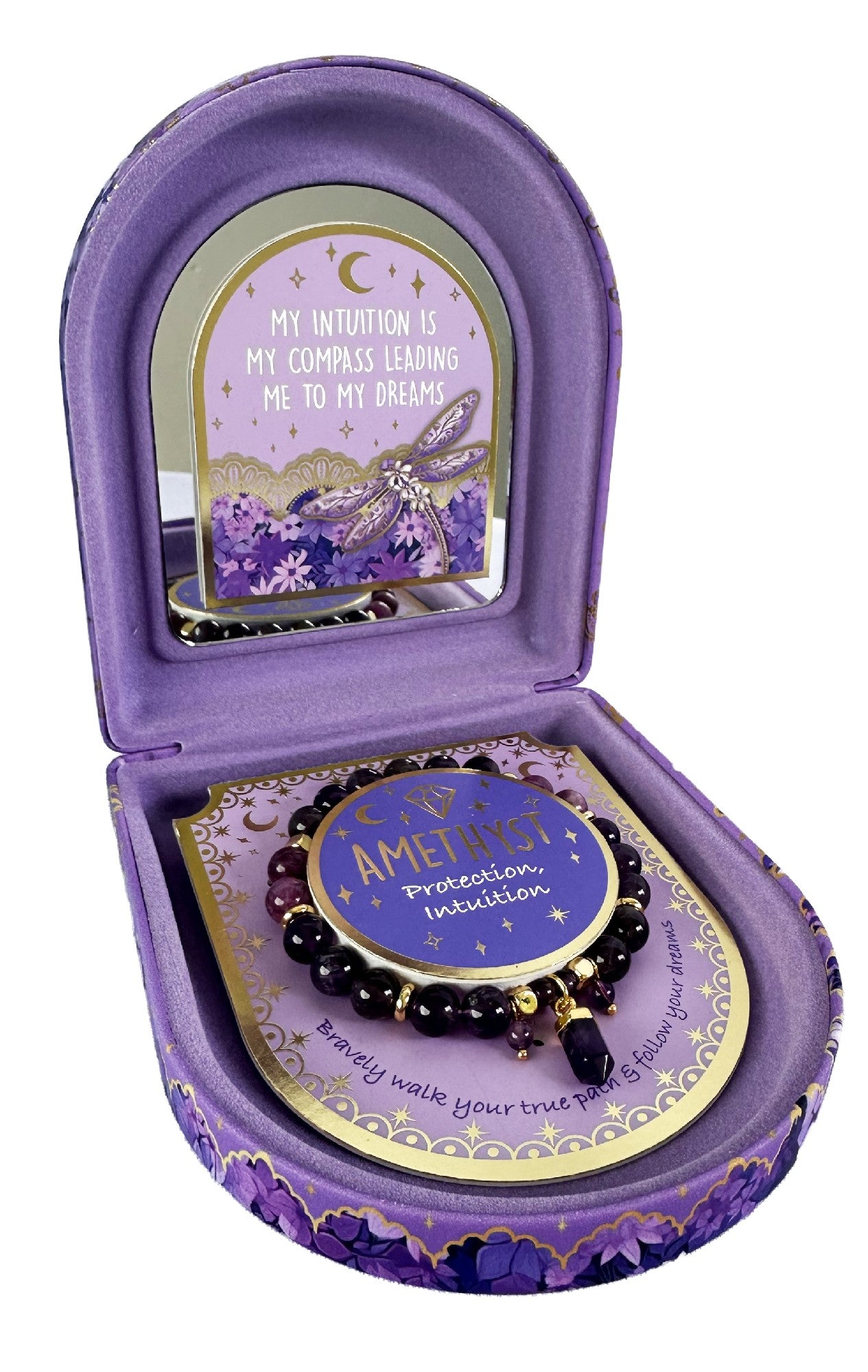 Crystal Point Bracelet [desn:amethyst]