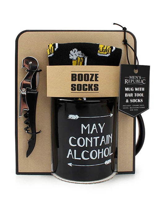 Mens Republic  Mug Set  - May Contain Alcohole