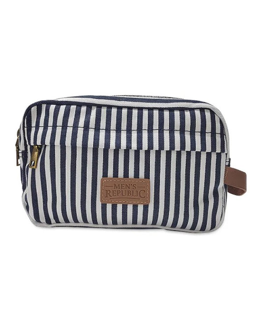 Mens Republic  Canvas & Microfiber Leather Toiletry Bag