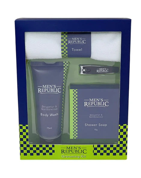 Men's Republic Grooming Kit - 4pc Body Wash With Nail Clipper