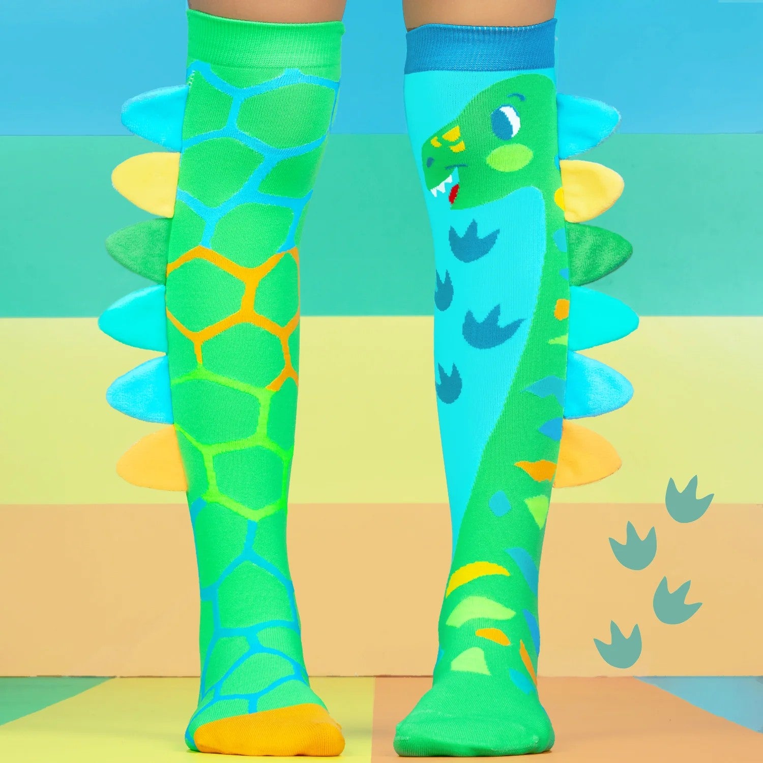 Madmia Socks [desn:green Roar Dino]