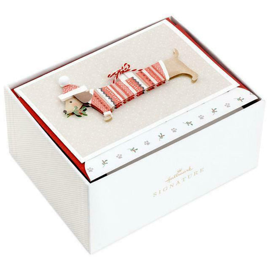  Signature Dashhound Christmas Cards 