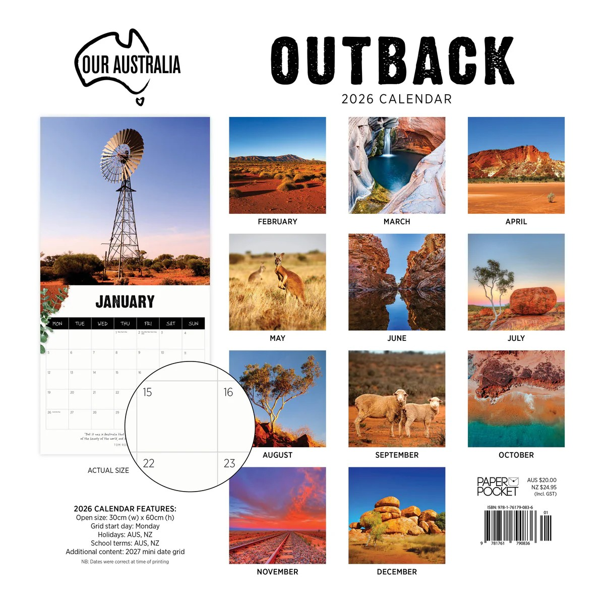 Our Aust Outback Calendar: 2026