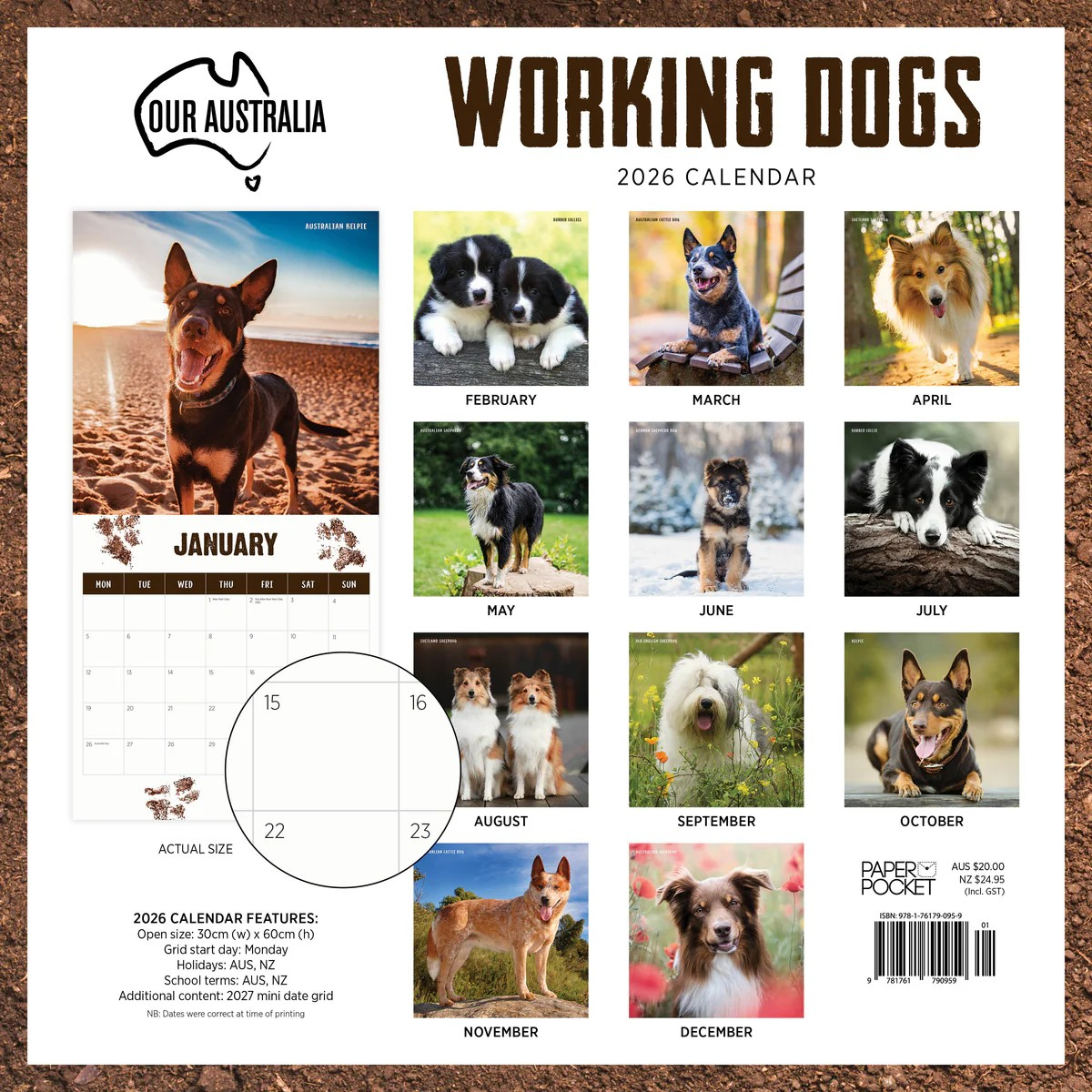 Our Aust Working Dogs Calendar: 2026