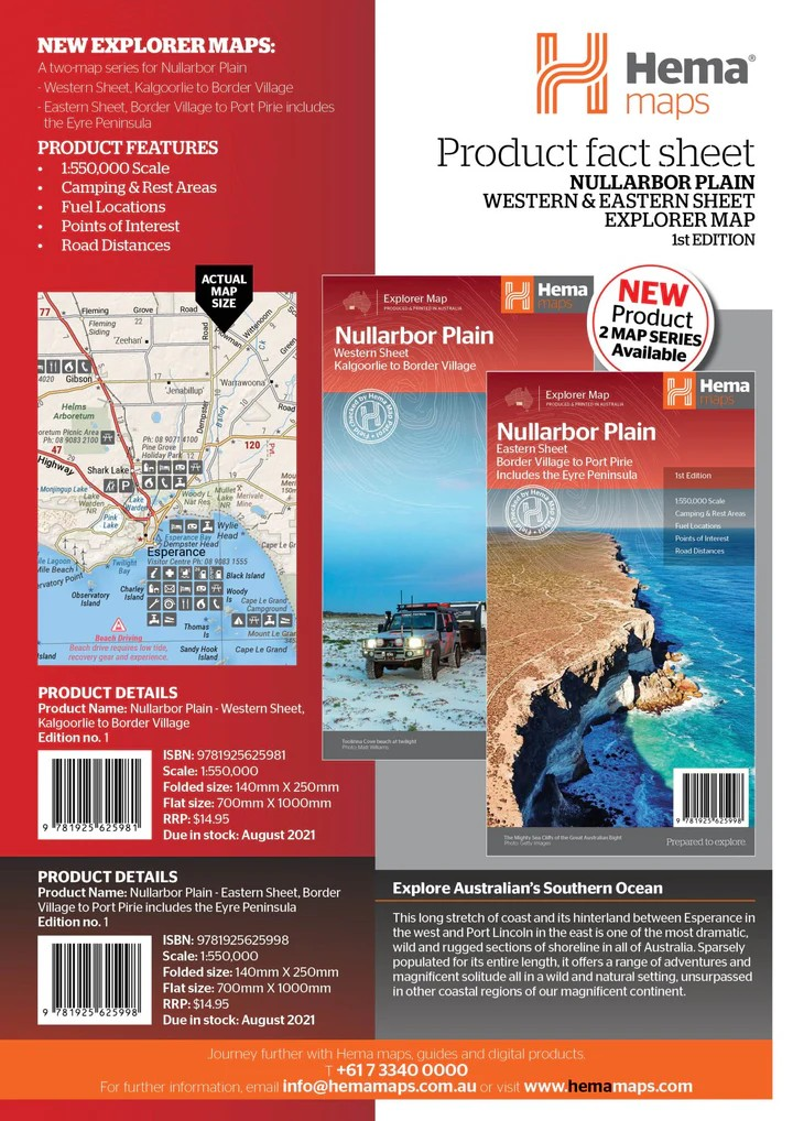Nullarbor Plain Eastern Map